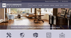 Desktop Screenshot of deccahardwood.com